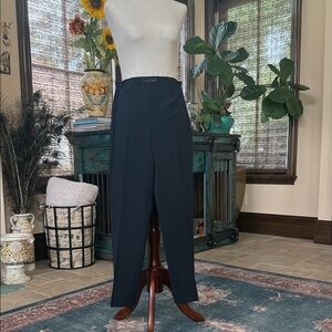 Piazza Sempione Black Tailored Straight-Leg Trousers